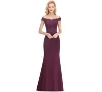 Misshow Robe Col Bateau sans Manches Robe en Tricot Tossage Robe Elégante et Chic