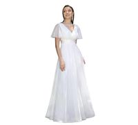 Misshow Robe Femme Chic et Élégante Col V Robe de Soirée Longue pour Mariage
