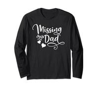 Missing My Dad Father's Day in Heaven Daughter Son Manche Longue