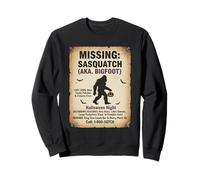 Missing Sasquatch Poster Amusant Effrayant d'halloween Bigfoot Sweatshirt