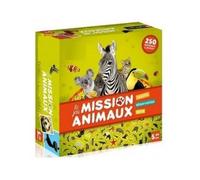 Mission Animaux 250 Photos - Jeu de Societe - rapidite, Observation, defis - Cherche et Trouve Version française et 1 Carte - des 5 Ans