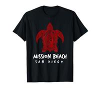 Mission Beach, San Diego, Conception de Tortues de mer, Mission Beach, CA T-Shirt