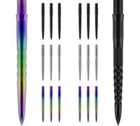 Mission | Caliburn EVO Points de fléchettes | Ondulation | Plusieurs couleurs (argent, 32 mm)