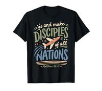 Mission chrétienne Voyage Avion Foi Voyage Message T-Shirt