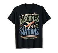 Mission chrétienne Voyage Avion Foi Voyage Message T-Shirt Graphique avec Valeur