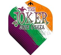 Mission Darts Ailettes de fléchettes John O'Shea « The Joker » | 100 microns premium extra forte standard N°2 | 1 jeu (F3934)