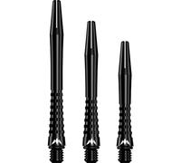 Mission Darts Atom 13 tiges de fléchettes Aliminium disponibles en plusieurs longueurs (noir, court)