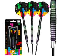Mission darts d1588 ryan joyce, relentless | jeu de fl?chettes avec corps en acier 95 % tungst?ne avec rev?tement pvd corail et pointe en acier, 23 g