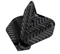 Mission Darts F3346 Vex Lot de 3 ailettes de fléchettes ultra résistantes 100 microns Forme standard N° 2 Noir