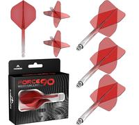 Mission Darts Force 90 | Ailettes et tiges de fléchettes moulées avec précision intégrées, lot de 3 ailettes et tiges combinées professionnelles hautement durables | Standard n°2