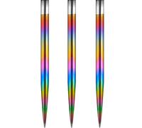 Mission Darts Glide Dart Points | Pointes de rechange avec pointe en acier | Arc-en-ciel 36 mm