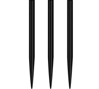 Mission Darts Glide Pointes de fléchettes à pointe en acier | Pointes de rechange lisses et unies, 36 mm, noir (#_1xX2434)