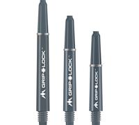 Mission Darts GripLock Lot de 3 tiges de fléchettes | Tiges en nylon résistant et durable | Moyennes, gris, 1 lot de 3 tiges (S1088)