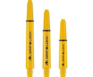 Mission Darts GripLock S1080 Lot de 3 tiges de fléchettes en nylon résistant et durable Tweenie Jaune