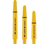 Mission Darts GripLock S1081 Lot de 3 tiges de fléchettes en nylon résistant et durable Jaune/rose