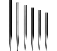 Mission Darts Glide Pointes de fléchettes à pointe en acier | Pointes de rechange lisses et unies, 30 mm, argent (#_1xX2425)