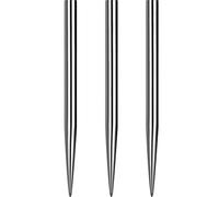 Mission Darts Glide Pointes de fléchettes à pointe en acier | Pointes de rechange lisses et unies, 36 mm, argent (#_1xX2428)