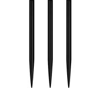 Mission Darts Pointes de fléchettes Glide - Pointes lisses de remplacement (Noir, 40 mm)