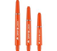 Mission Darts S1073 Manchons GripLock | Tiges de fléchettes moyennes | Orange (10 Pack)