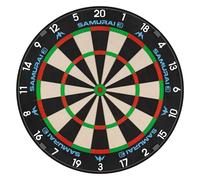 Mission Darts | Samurai 3 | Cible de fléchettes professionnelle en poils | Fil de couteau | Anneau noir numéroté
