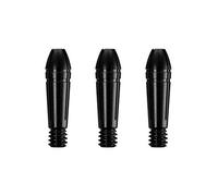 Mission Darts Tiges de fléchettes Titan Fox en titane et aluminium (noir, 3 embouts de rechange uniquement)