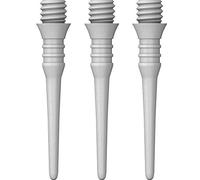 Mission Darts Titan Pro Lot de 50 pointes de fléchettes à pointe souple en plastique 2ba, blanc (X9156)