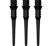 Mission Darts Titan Pro Lot de 50 pointes de fléchettes à pointe souple en plastique 2ba, noir (X9155)