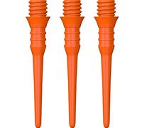 Mission Darts Titan Pro Lot de 50 pointes de fléchettes à pointe souple en plastique 2ba, orange fluo (X9160)