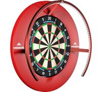 Mission Darts TOR270 Torus 270 | Système d'éclairage LED pour cible de fléchettes avec zone d'accès facile pour un jeu illimité. Noir sablé (rouge métallisé, USB)