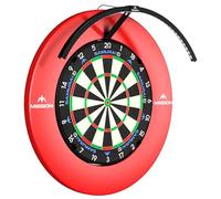 Mission Darts | Torus 120° | Éclairage LED blanc brillant | Système d'éclairage pour cible de fléchettes | Portable | USB C. (Noir)