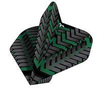 Mission Darts Vex F3349 Lot de 3 ailettes de fléchettes UV extra résistantes de forme standard 100 microns Vert