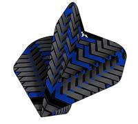 Mission Darts Vex F3352 Lot de 3 ailettes de fléchettes UV extra résistantes de forme standard 100 microns Bleu