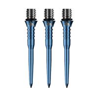 Mission Darts X2621 Titan Pro Pointe de conversion rainurée en titane Bleu 30 mm