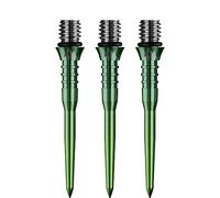 Mission Darts X2624 Titan Pro | Pointe de fléchettes rainurée en titane 30 mm, point de conversion, dégradé de couleur, vert