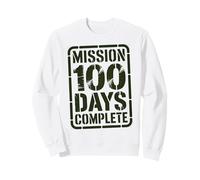 Mission de Chasse 100 Jours École complète Chasseur Militaire Sweatshirt