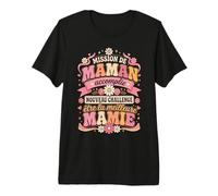 Mission De Maman Accomplie Cadeau pour Future Mamie T-Shirt Haut de Gamme
