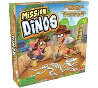 Mission Dinos - Jeu de Société Enfants - A Partir de 4 Ans - Jeu de Plateau Ludo-Educatif - Parcours Le Jeu Au Volant de Ton 4x4 Et Assemble Ton Dinosaure - 2 à 4 Joueurs