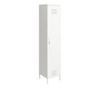 Mission District - Armoire Haute Avec 1 Porte En Métal Blanc