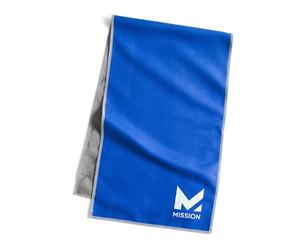 Mission Enduracool en Microfibre Serviette de Refroidissement, Grande, Mixte, 107100, Bleu, L