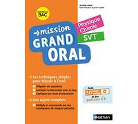 Mission Grand oral - Physique Chimie / SVT - Terminale - Bac 2025 - Epreuve finale Tle Grand oral