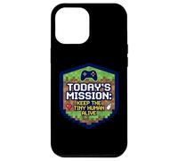 Mission : Keep Tiny Human Alive, Nouveau Parent, Maman, Papa, Joueur Amusant Coque pour iPhone 12 Pro Max
