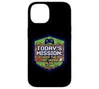 Mission : Keep Tiny Human Alive, Nouveau Parent, Maman, Papa, Joueur Amusant Coque pour iPhone 14