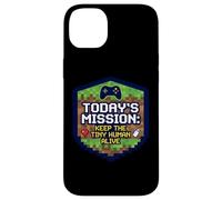 Mission : Keep Tiny Human Alive, Nouveau Parent, Maman, Papa, Joueur Amusant Coque pour iPhone 14 Plus