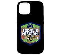 Mission : Keep Tiny Human Alive, Nouveau Parent, Maman, Papa, Joueur Amusant Coque pour iPhone 15