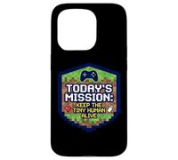 Mission : Keep Tiny Human Alive, Nouveau Parent, Maman, Papa, Joueur Amusant Coque pour iPhone 15 Pro