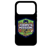 Mission : Keep Tiny Human Alive, Nouveau Parent, Maman, Papa, Joueur Amusant Coque pour iPhone 17 Pro