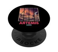 Mission Lunaire Artemis 2026 PopSockets PopGrip Adhésif