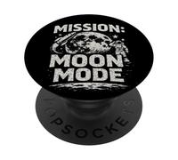 Mission Mode Lune Vintage Rétro Lunaire PopSockets PopGrip Adhésif