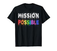 Mission Possible : école motivante et inspirante T-Shirt Graphique avec Valeur