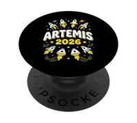 Mission Spatiale Artemis 2026 PopSockets PopGrip Adhésif
